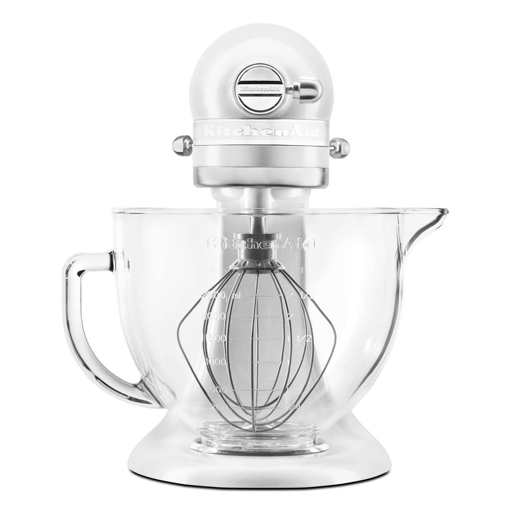 5-Quart Stand Mixer Glass Bowl Matte White K72121