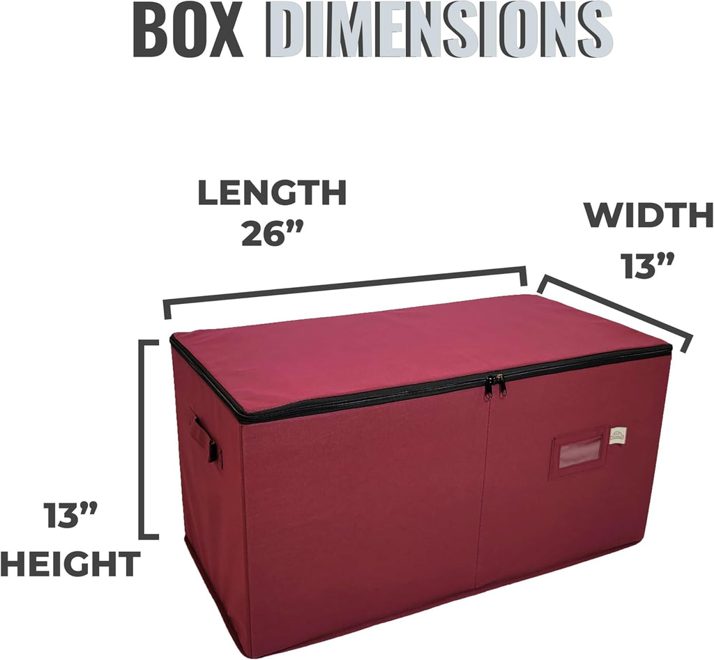 Christmas Ornament Storage Box with Adjustable Dividers H54230