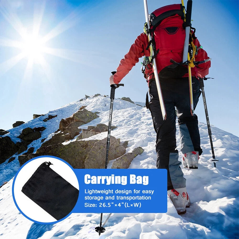 Blue Aluminum Quick Lock Trekking Poles G463