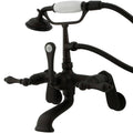Oil Rubbed Bronze Wall Mount Clawfoot Tub Filler with Hand Shower G927617