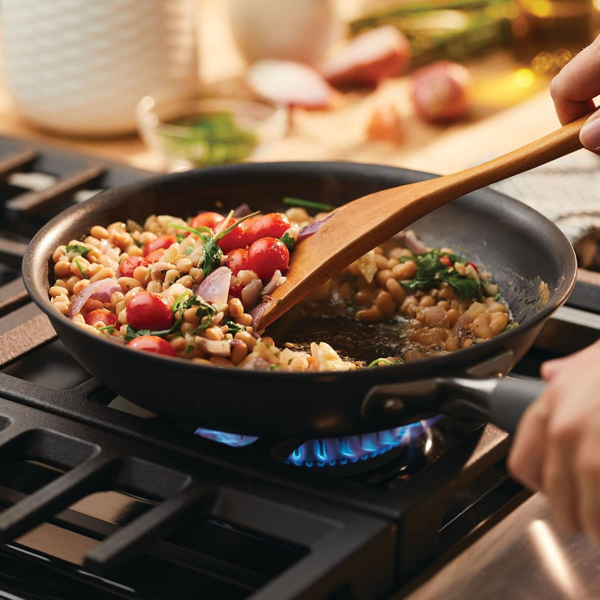 Hard-Anodized Nonstick Skillets 2 Piece Set 10.25-Inch & 12.75-Inch Moonstone S331