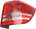 Tail Light RH Outer Assembly Halogen with Turn Signal Light Bulb J6898