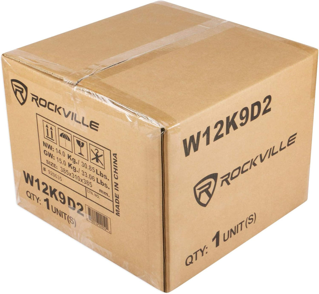 12 8000 Watt Car Subwoofers + Sealed Sub Box Enclosure N67782