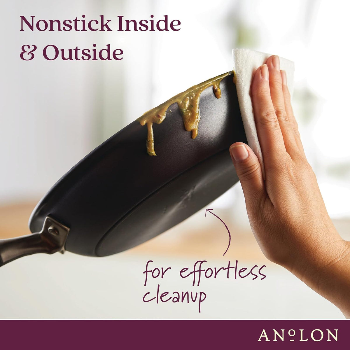 Hard-Anodized Nonstick Skillets 2 Piece Set 10.25-Inch & 12.75-Inch Moonstone S331