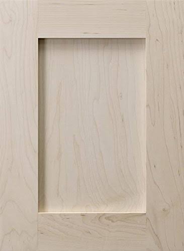 Unfinished Paint Grade Hard Maple Shaker Recess Panel Cabinet Door T397906