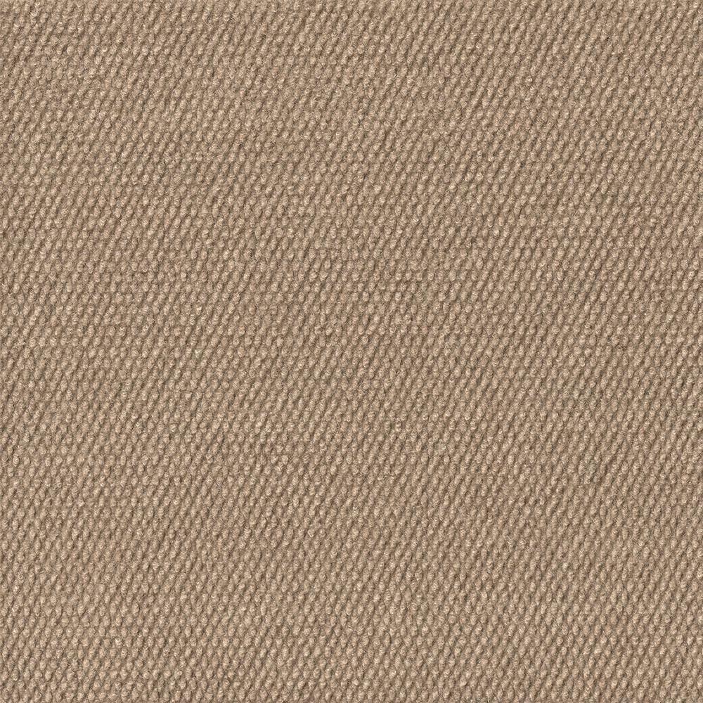 Peel and Stick Taupe Texture Carpet Tile 18 in. x 18 in. 16 Tiles/Case S510621