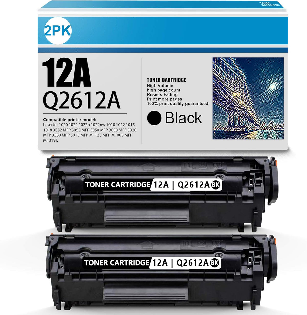 12A Toner Cartridge Replacement (2-Pack Black) C9309