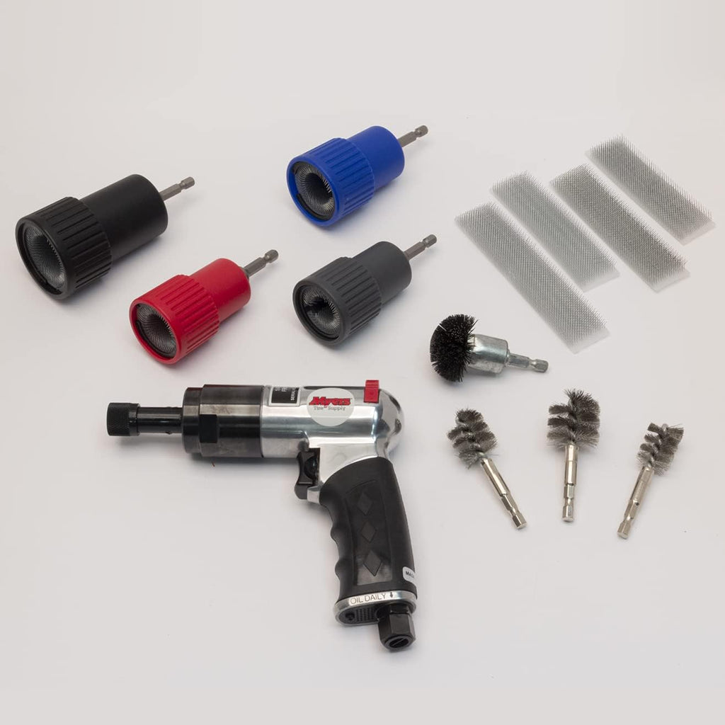 Wheel Nut & Stud Cleaning Kit with Air Tool and Brushes T774953
