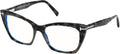Grey Havana 54/17/140 Eyewear Frame F4856