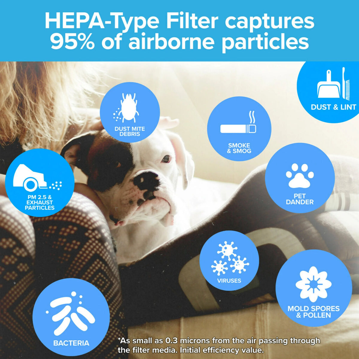 White True HEPA Air Purifier S891