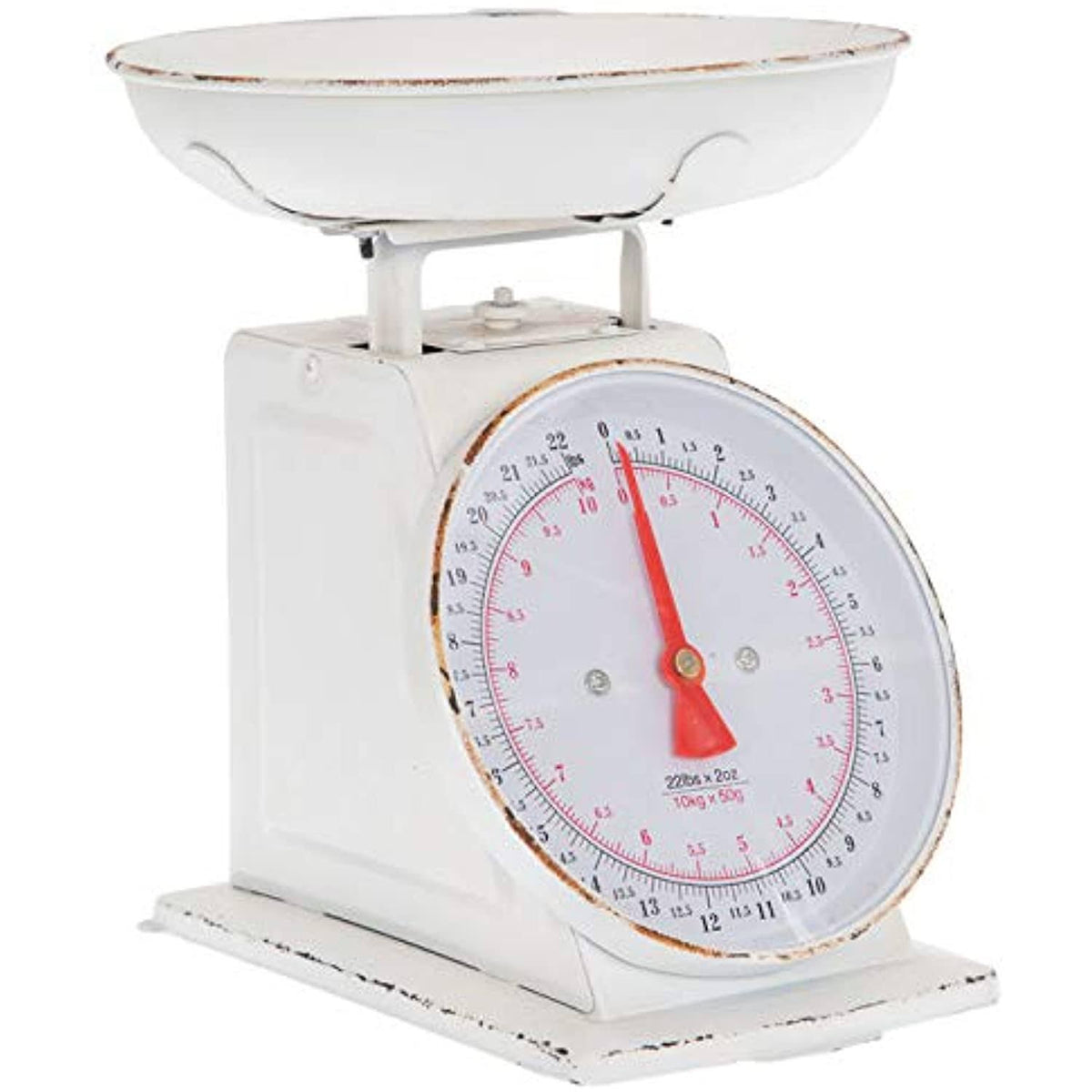 White Vintage Kitchen Scale A186
