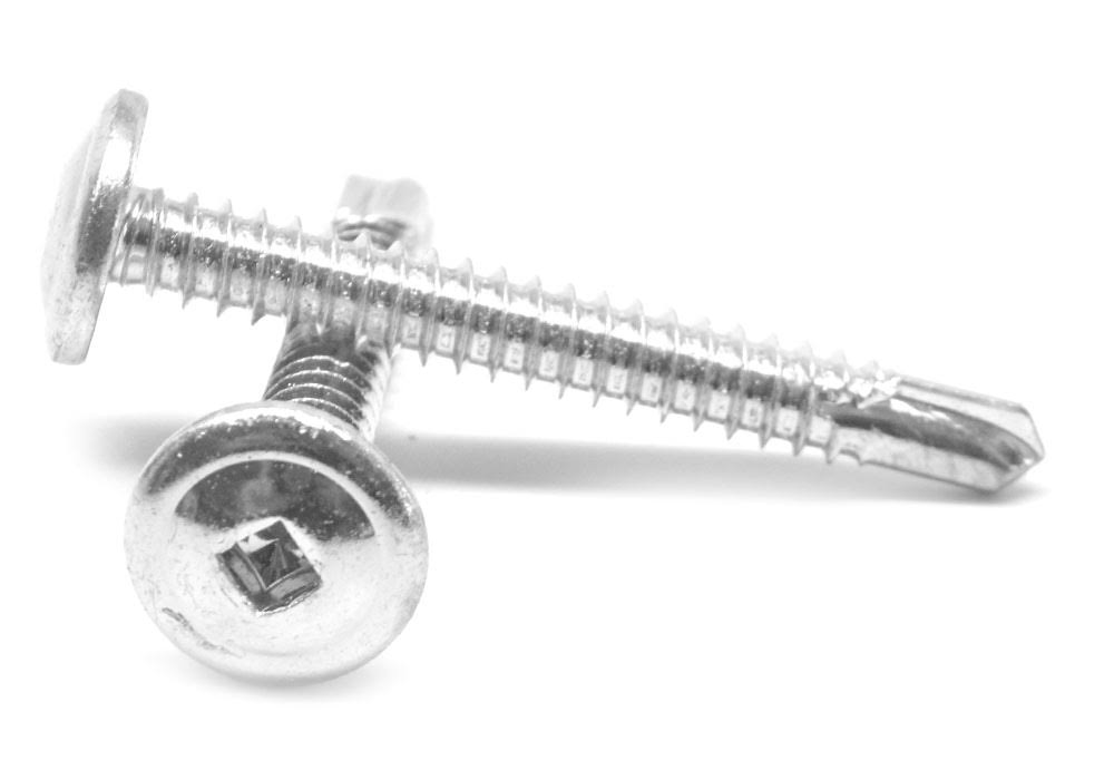 #8-18 x 2 1/2 Self Drilling Screw Square Drive Zinc Plated Y326