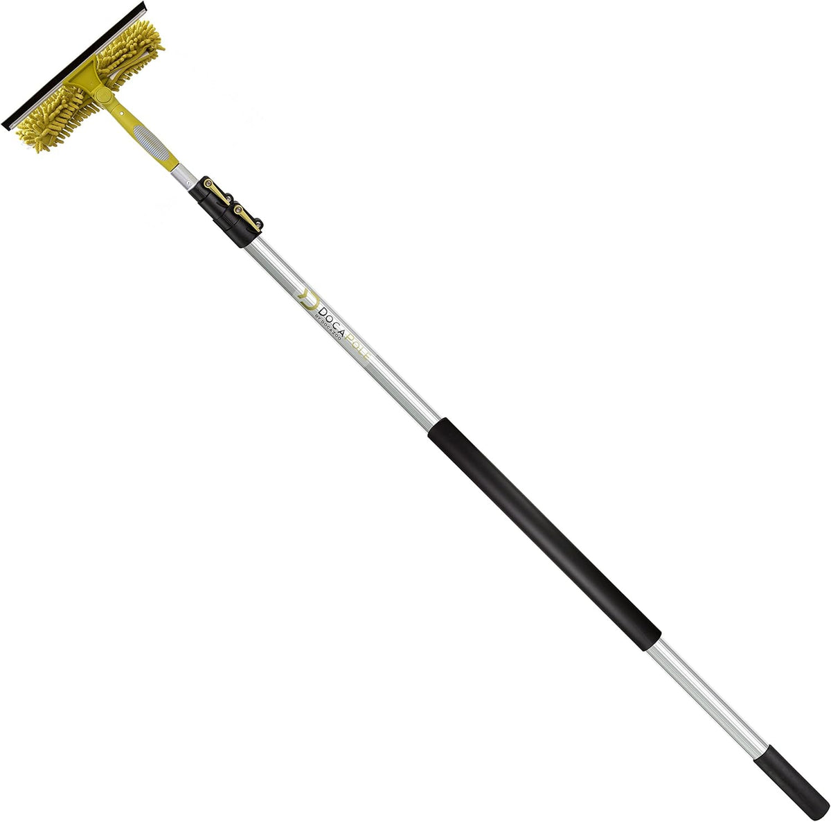 24 ft Telescoping Extension Pole Window Squeegee with Scrubber I6543