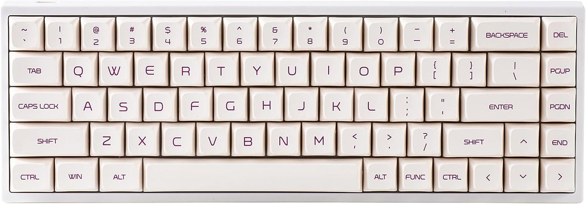 Hot Swappable Mechanical Keyboard 68-Key RGB Backlit Translucent ABS Case Z7596