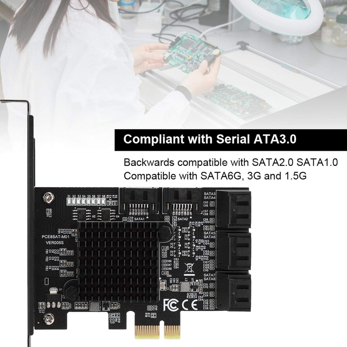 PCIE SATA 8-Port Expansion Card S488906