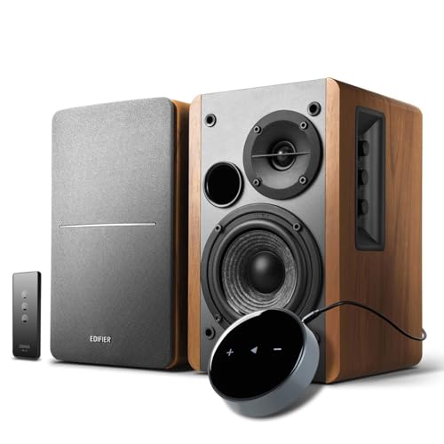 Powered Bookshelf Speakers with Wireless Wi-Fi Audio Streamer L1930