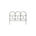 Black Scroll Panel 30 inch Height by 36 inch Wide M562655