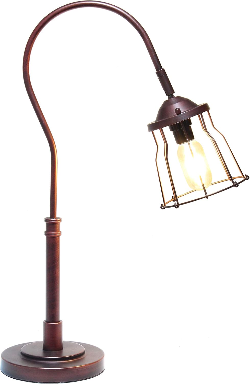 Red Bronze Open Cage Table Lamp B83214