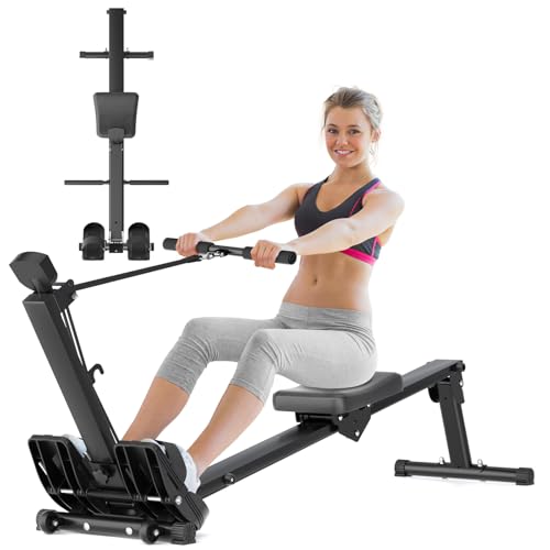 Foldable Rowing Machine with LCD Monitor B80158
