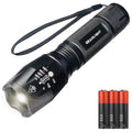 LED Flashlights with High Lumens, 5 Modes, Zoomable Beam M6038
