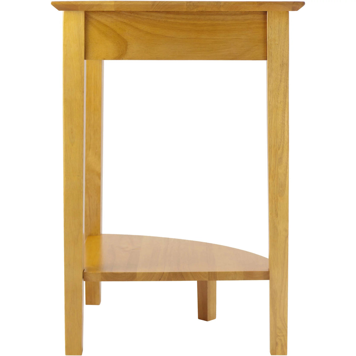 Corner Table Honey Finish L177