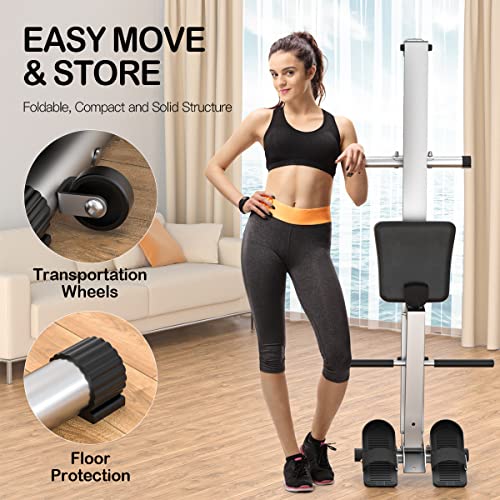 Foldable Rowing Machine with LCD Monitor B80158