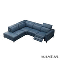 Italian Genuine Leather Recliner Sofa Set X3832