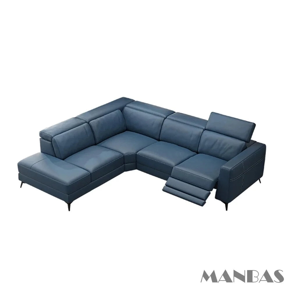 Italian Genuine Leather Recliner Sofa Set X3832