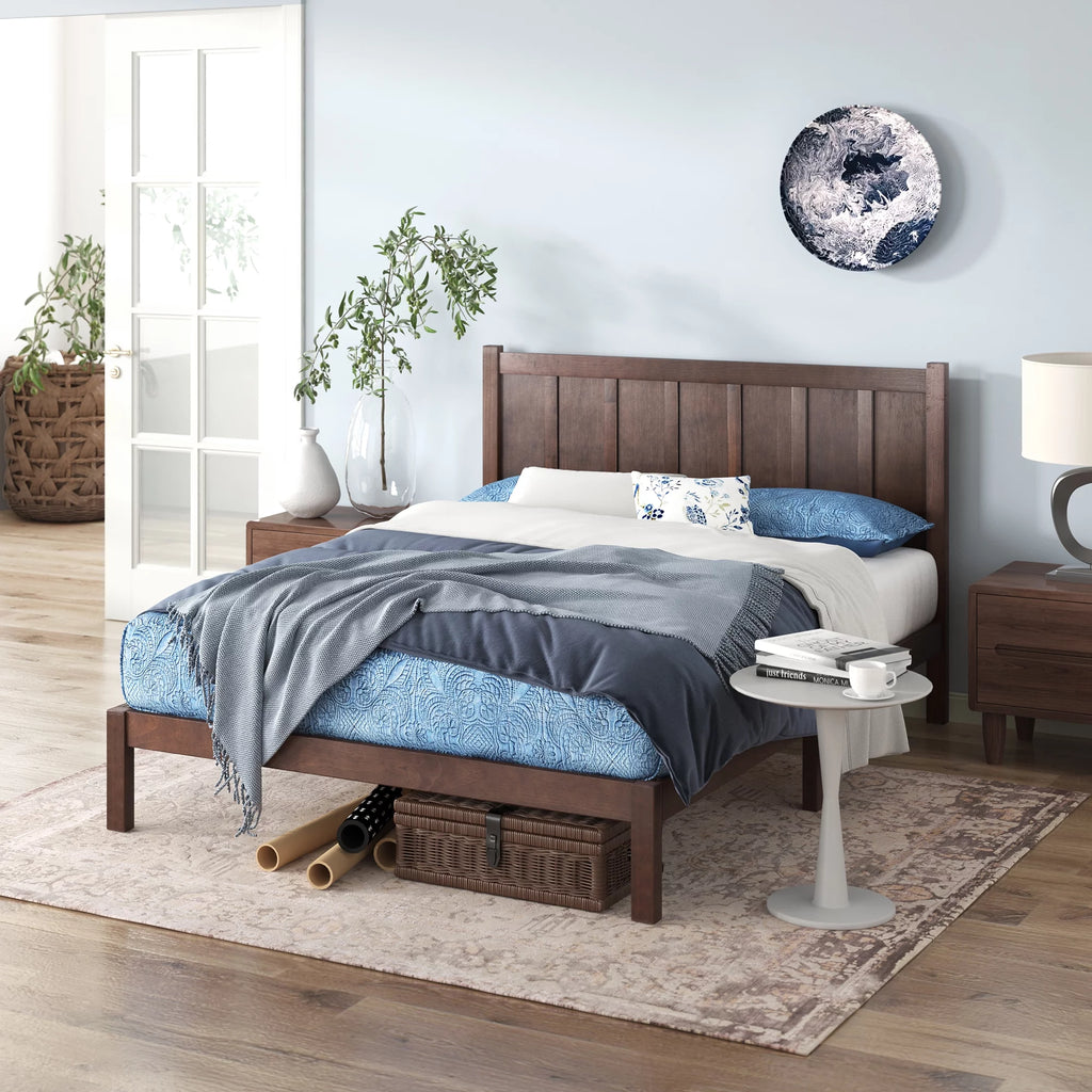 Acacia Wood Platform Bed Frame Twin S97811