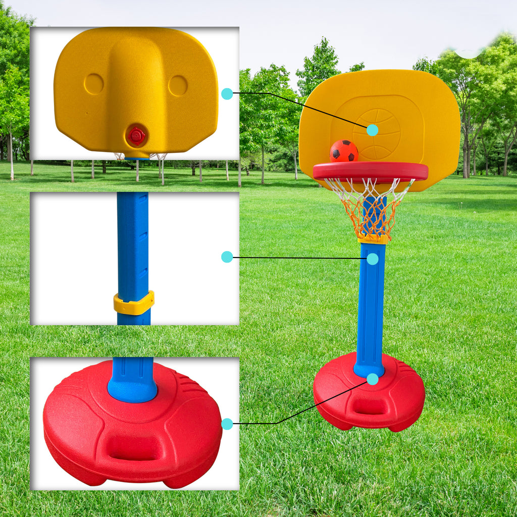 Basketball Hoop Arcade Game with Ball, Adjustable Height O4640