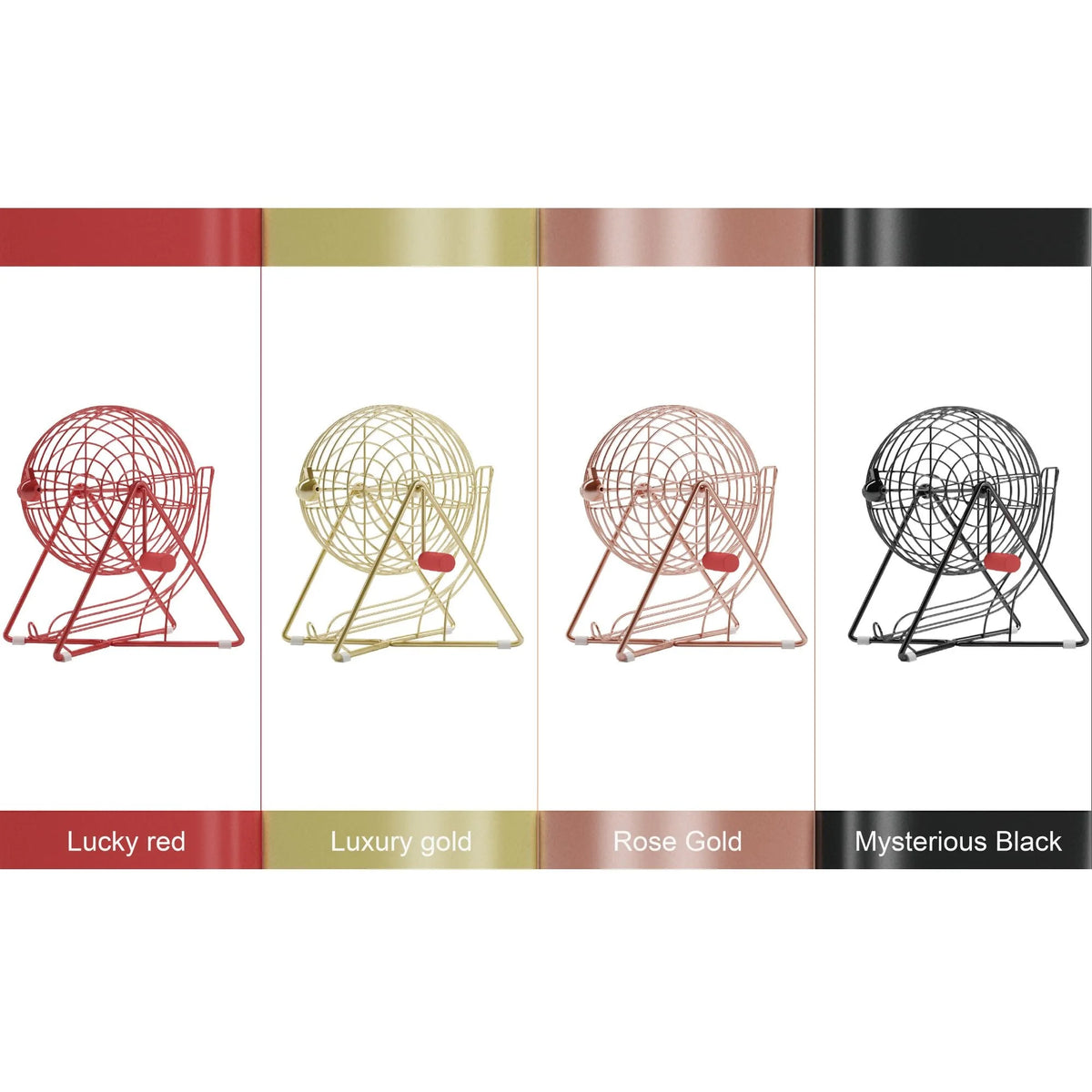 Black Steel Bingo Cage Q854694