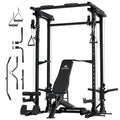 Heavy-Duty Steel Power Rack with Pull-up Bar J836