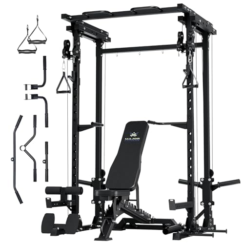 Heavy-Duty Steel Power Rack with Pull-up Bar J836