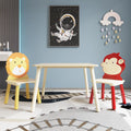 Cartoon Table & Chair Set with 2 Backrest Chairs G3118