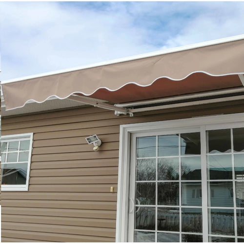 13' x 10' Retractable Patio Awning Canopy K6391