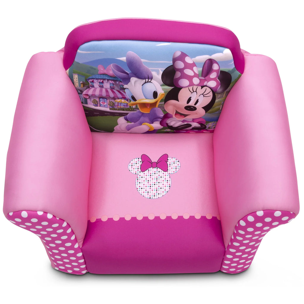 Kids Upholstered Chair with Sculpted Plastic Frame Y19675