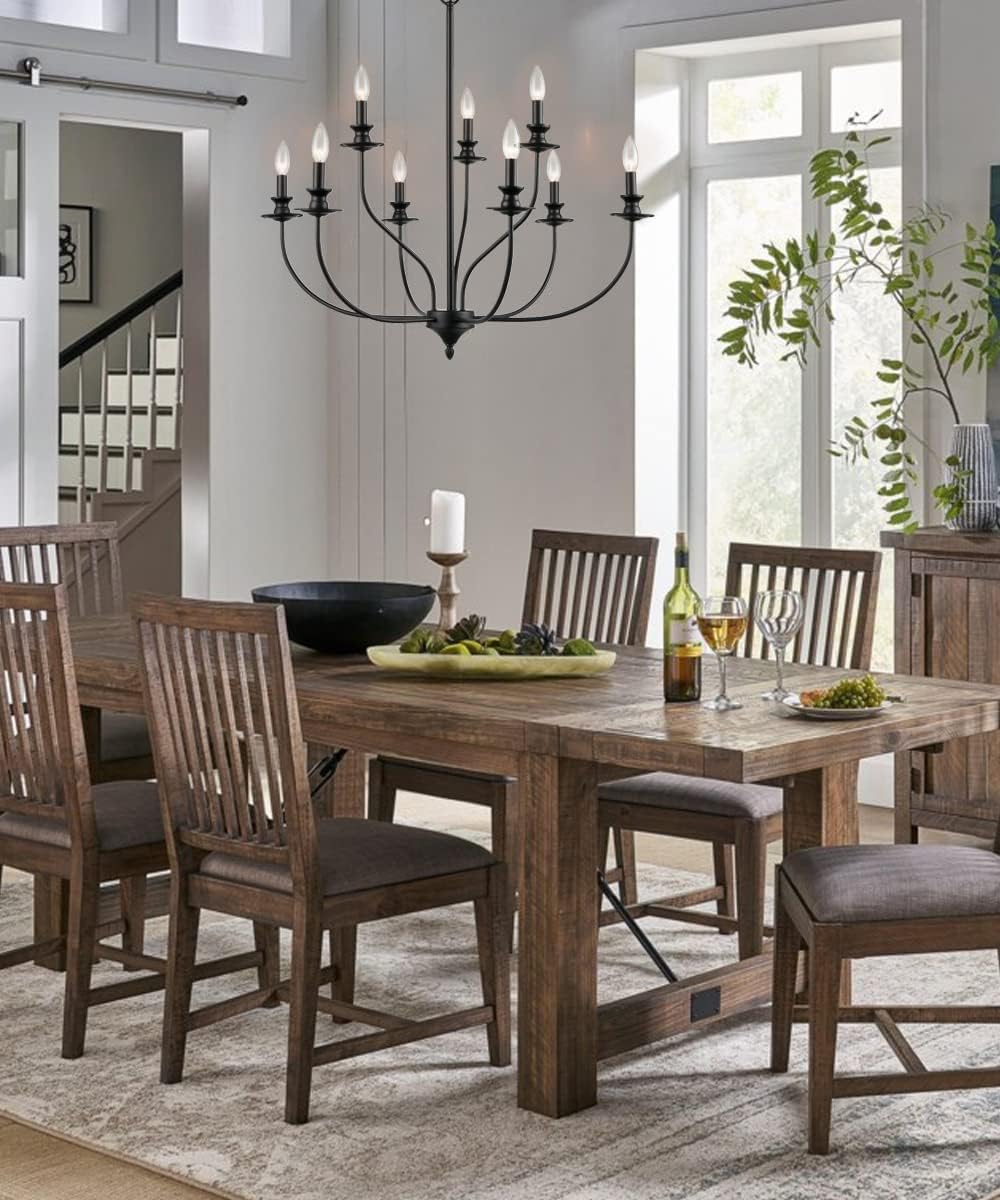 Black Metal Chandelier S41262