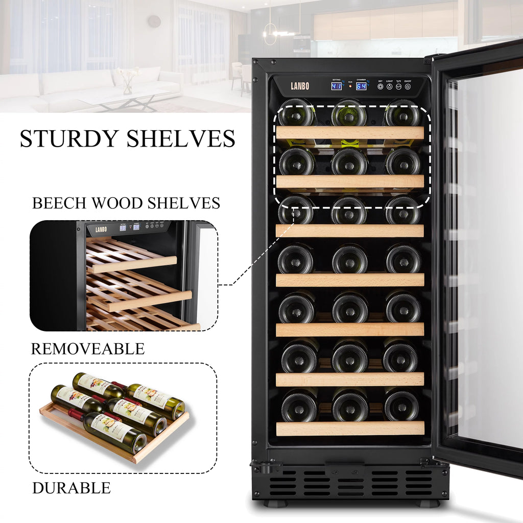 33 Bottle Built-in Compressor Wine Cooler R1345