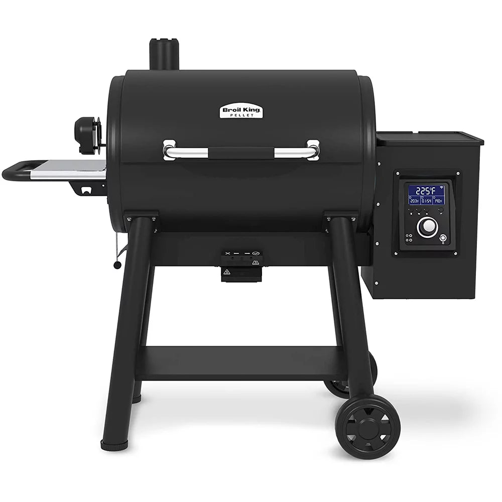 Black Pellet Grill with Grill Cover P5505