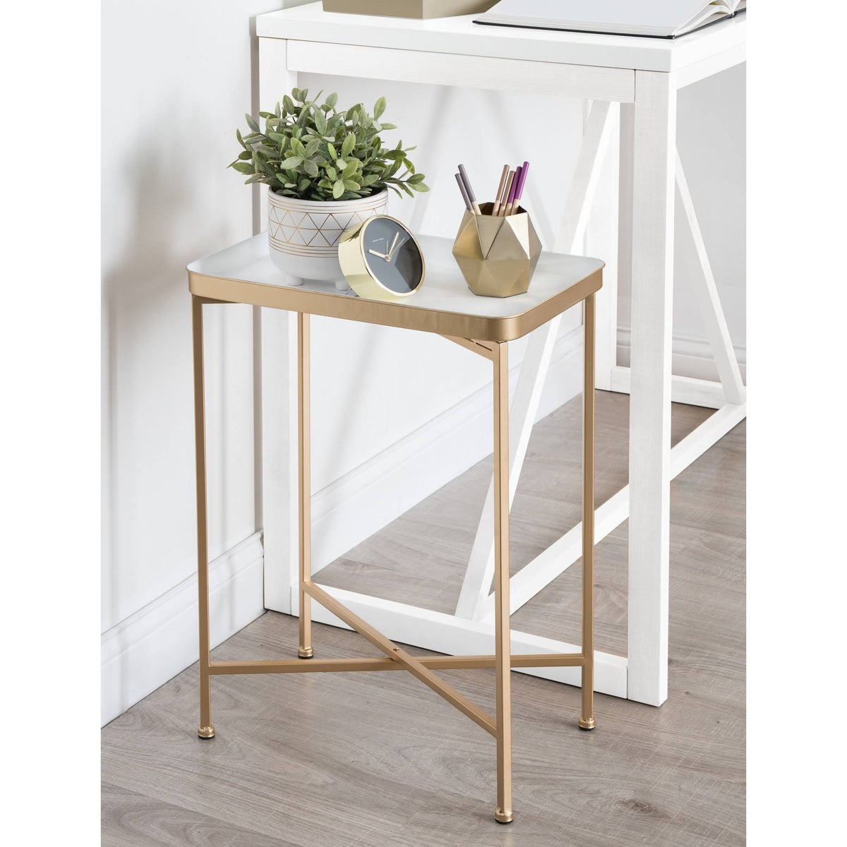 Bronze Metal Accent Table I395153