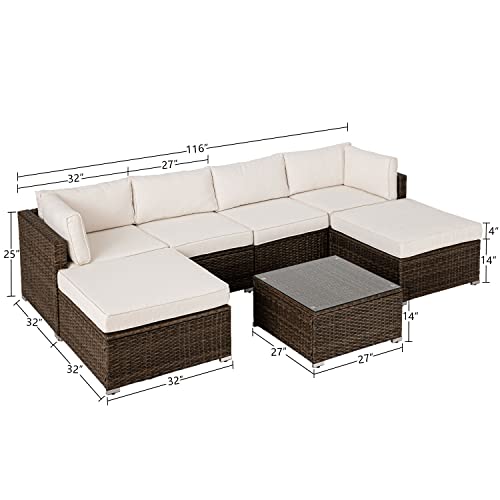 9 Piece Wicker Sectional Sofa with Propane Firepit Table P17913