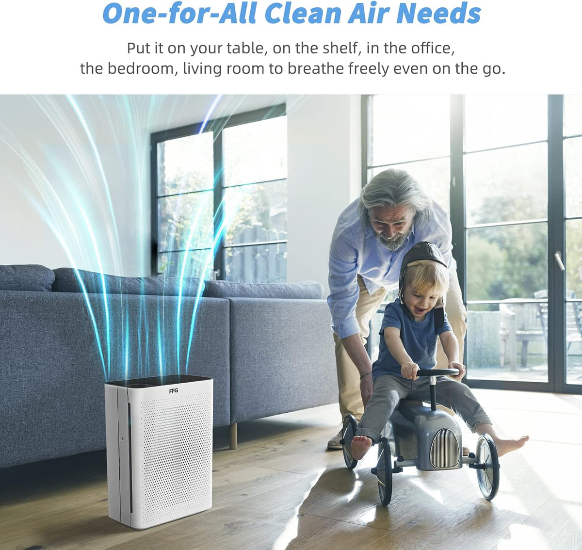 3-in-1 True HEPA Air Purifiers, Pack of 2 B988