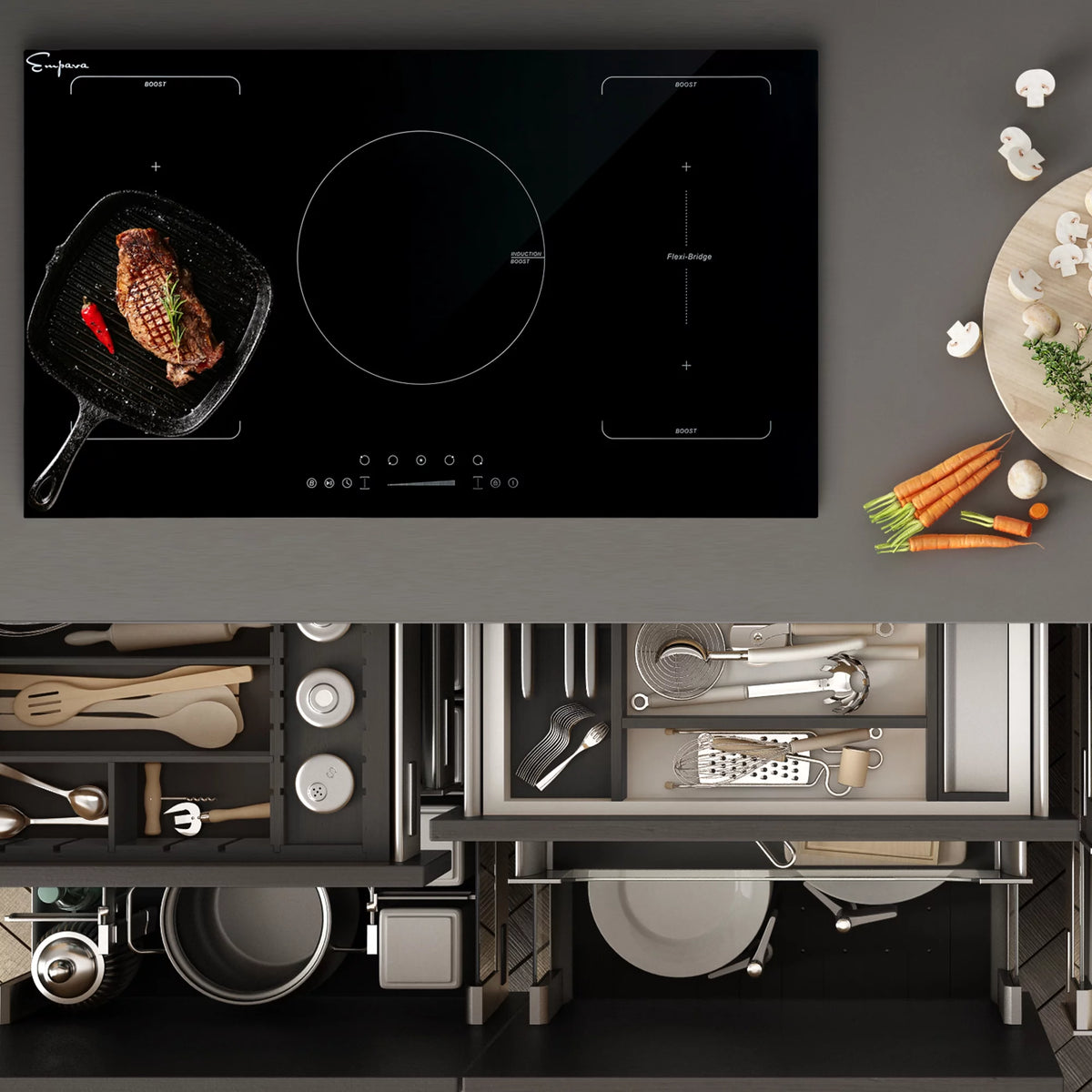 Black 5 Elements Induction Cooktop Y270