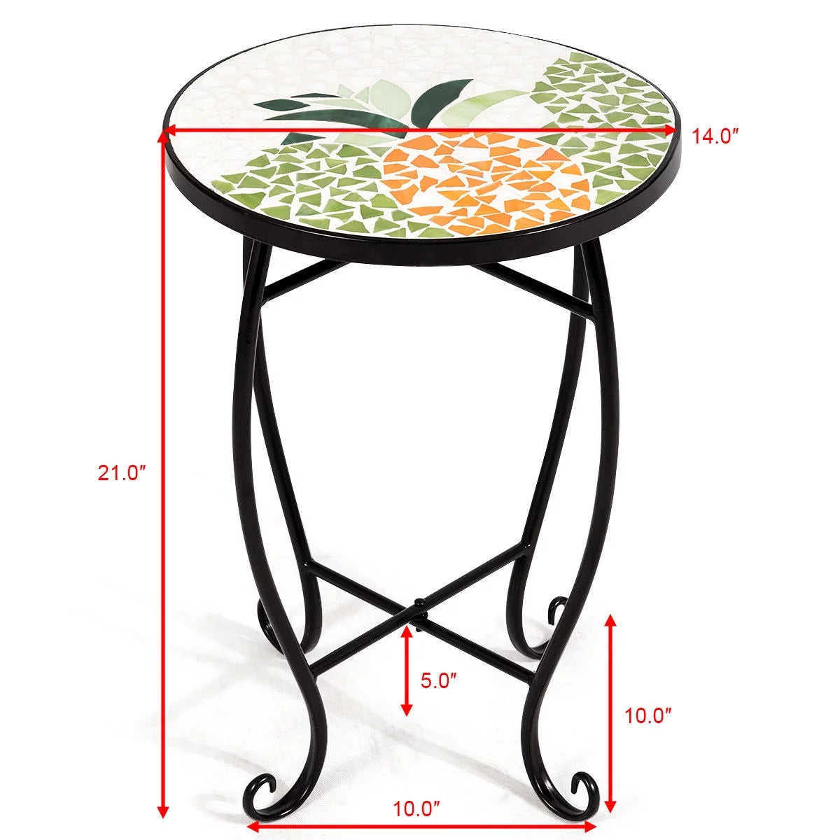 Pineapple Accent Table Plant Stand E128