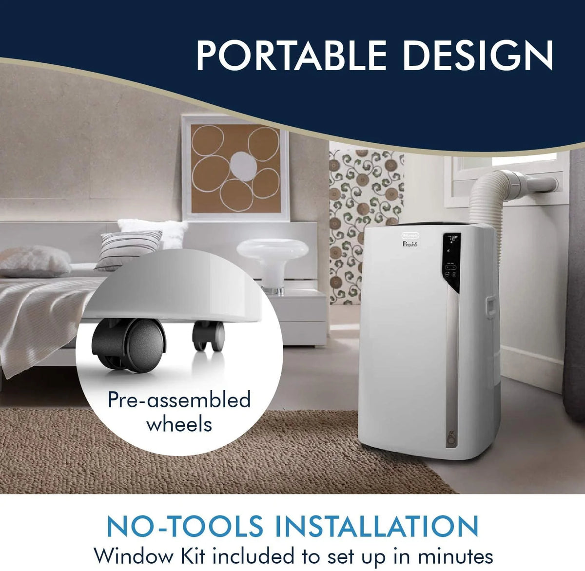 Portable Air Conditioner 12,500 BTU Heat Dehumidifier Z628