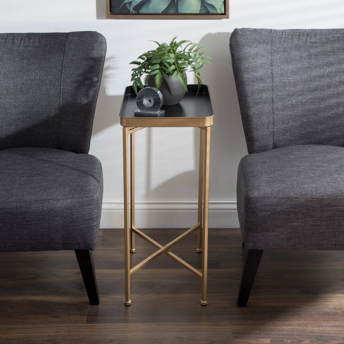 Bronze Metal Accent Table I395153
