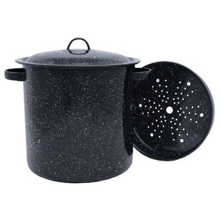 Black 15.5-Quart Steamer Insert Pot Y71742
