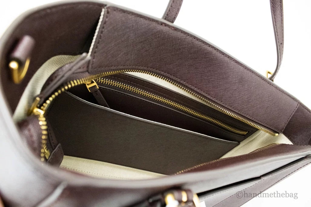 Small Saffiano Leather Tote Handbag O93924