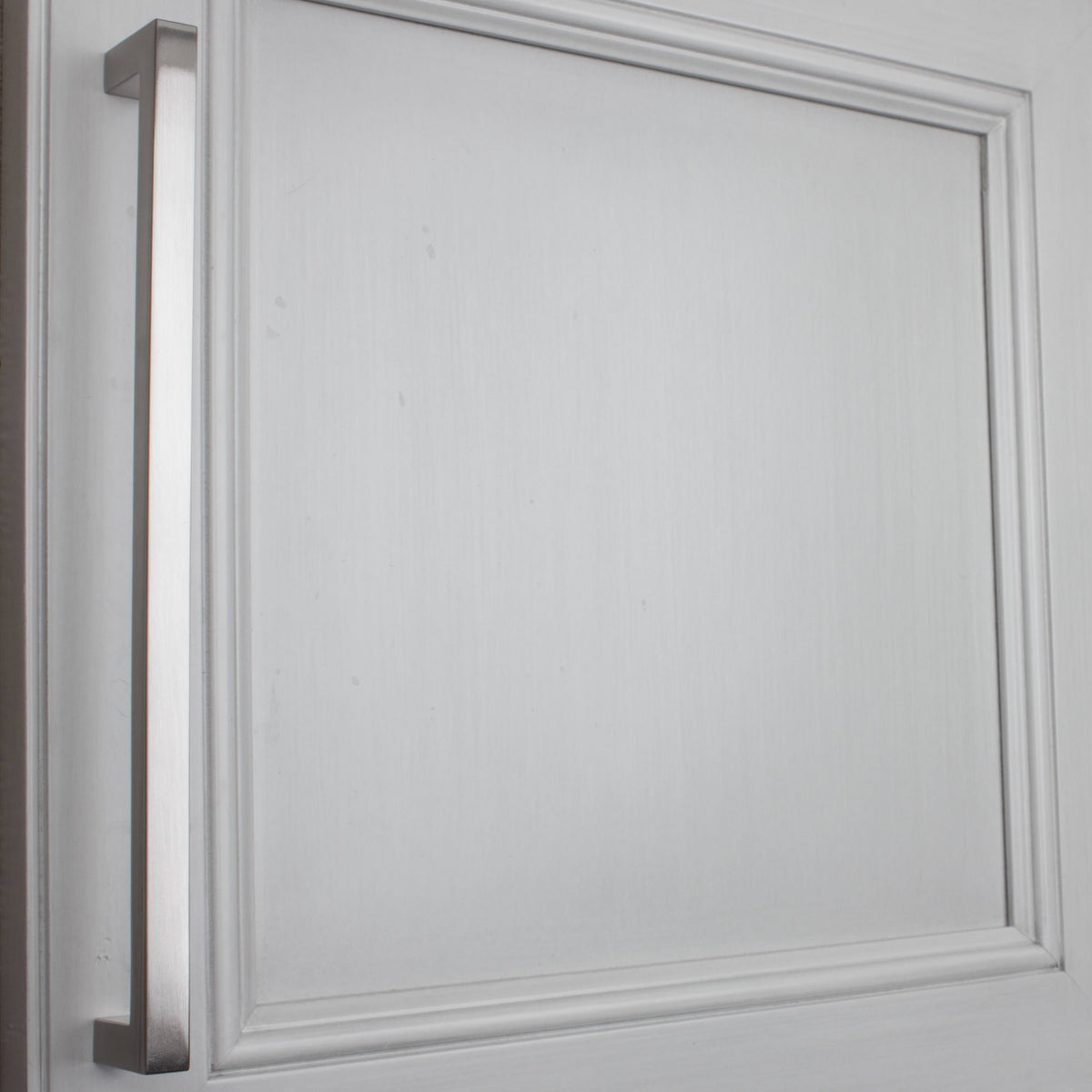 8.75-Inch Solid Square Cabinet Bar Pull Handle Satin Nickel - Pack of 25 E288