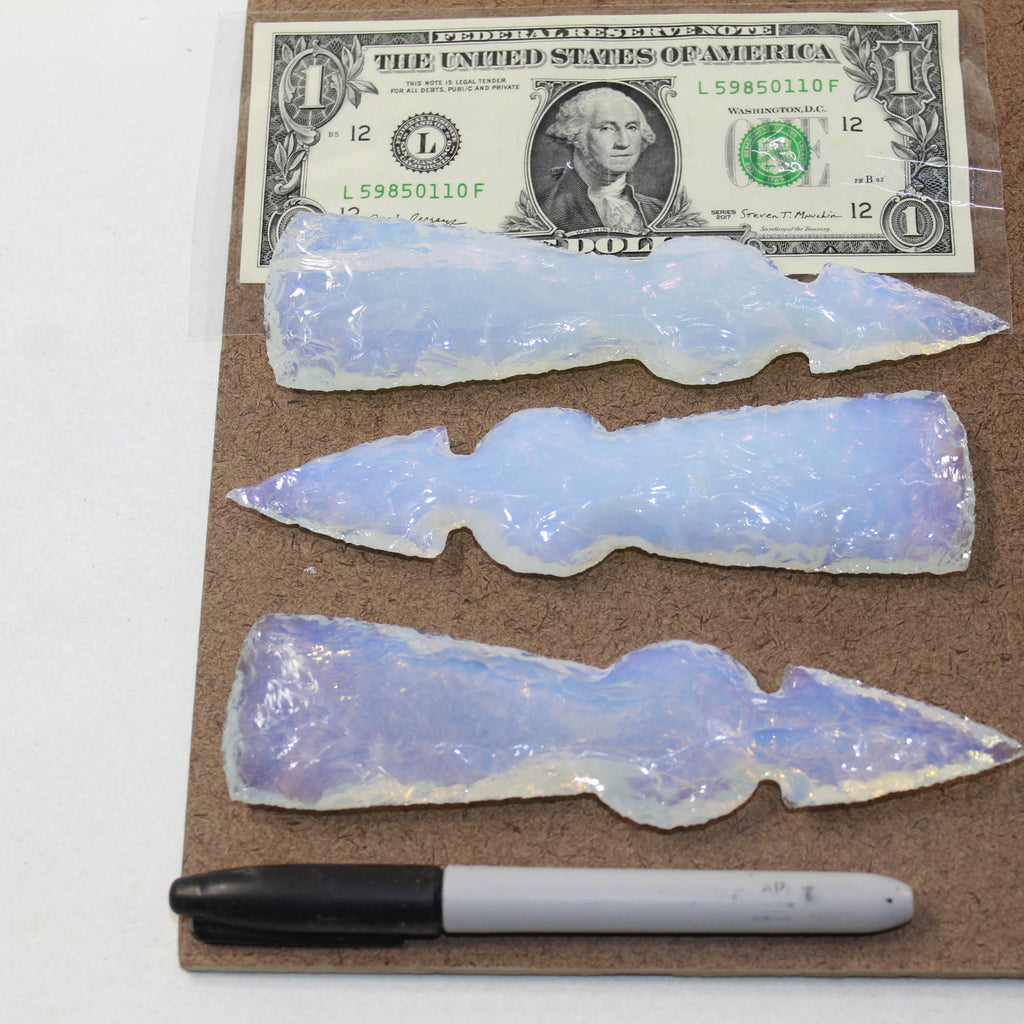 Opalite Ornamental Tomahawk Heads B62184